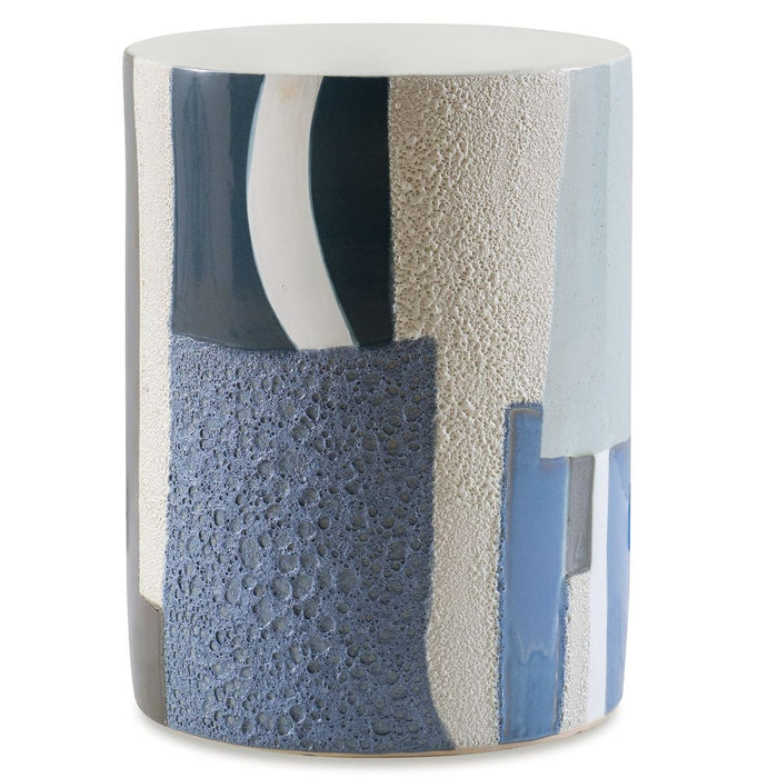 Graph Garden Stool Blue