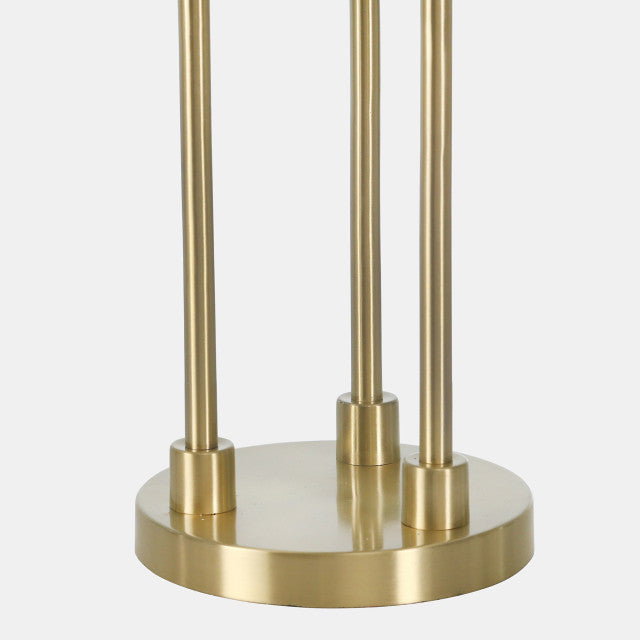 Glass Light Bulb Floor Lamp - Gold
