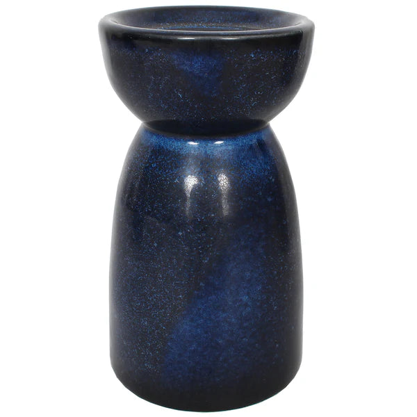 Indigo Pillar Candleholder- Matt