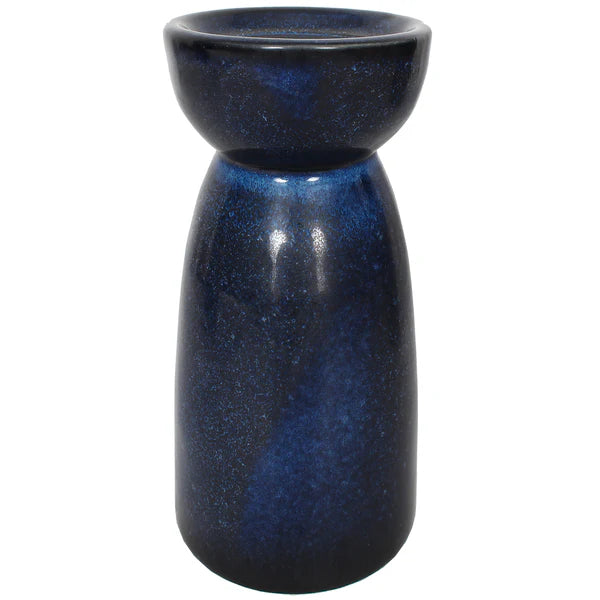 Indigo Pillar Candleholder- Matt