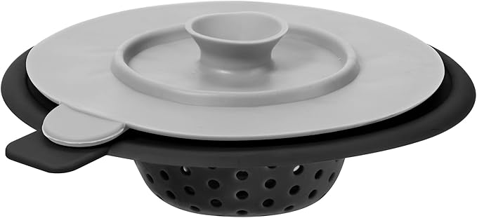 Sink Strainer & Stopper - Black