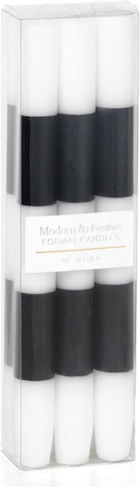 Festive Gold Formal Candles - Set Of 6