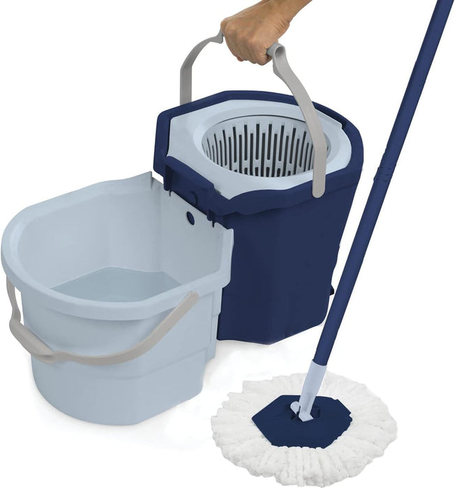 Casabella Clean Microfiber Spin Bucket & Mop System