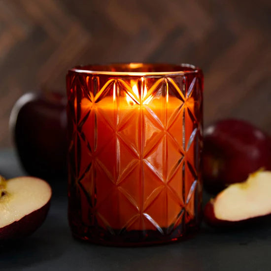 Apple Cider Candle In Decorative Glass