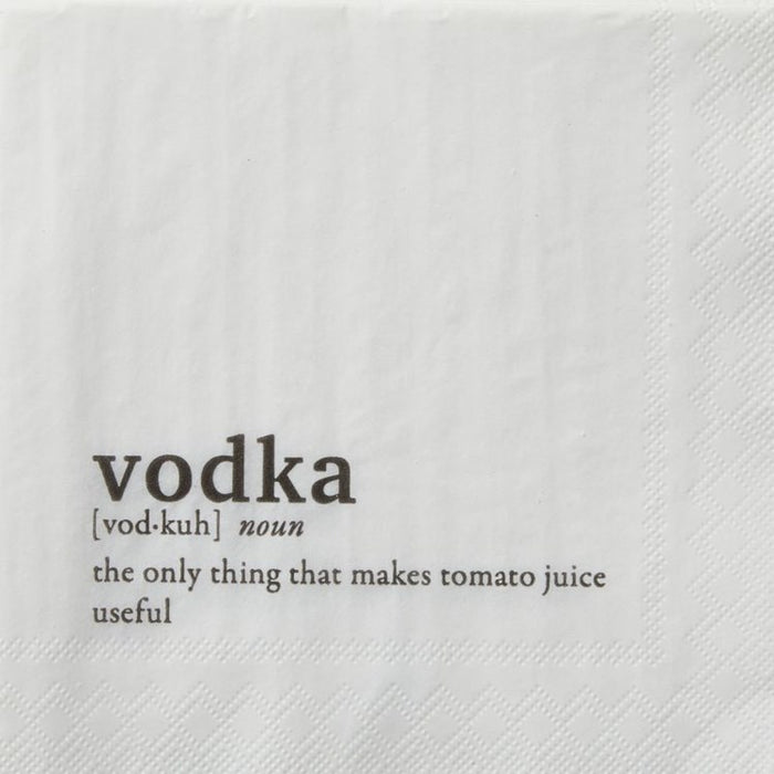 Beverage Napkin Vodka