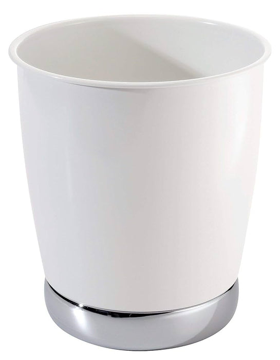 InterDesign York Steel Waste Can - White