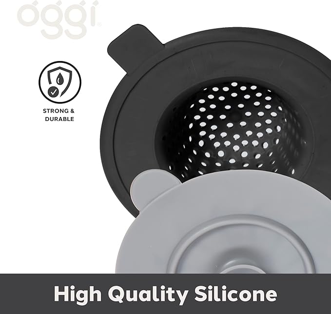 Sink Strainer & Stopper - Black