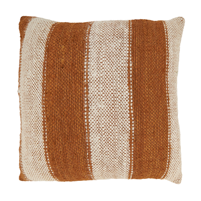 Stripe Vintage Pillow - Rust