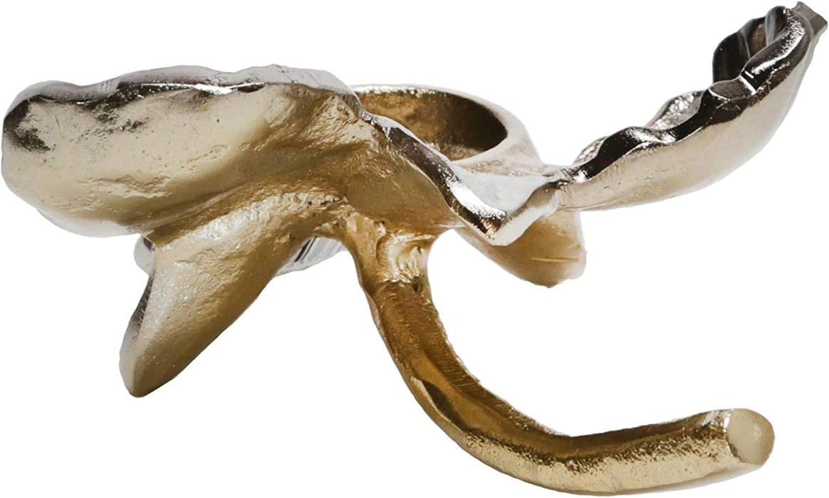 Metal Orchid Tealight Candleholder