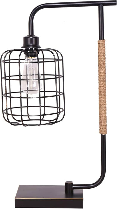 Metal Task Lamp w/Cage Shade