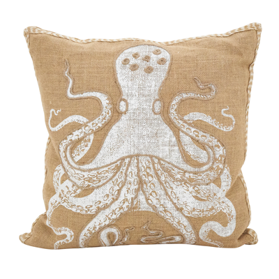 Octopus Down Filled Pillow - Natural