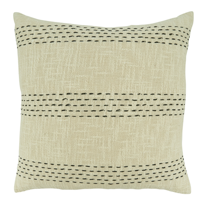 Stitch Line Natural Poly Pillow