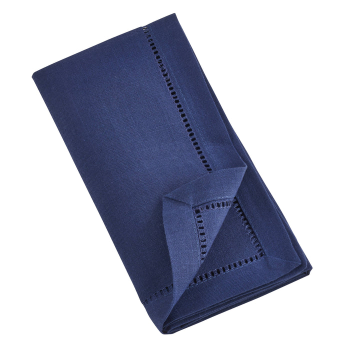 Dinner Napkin With Border - Navy
