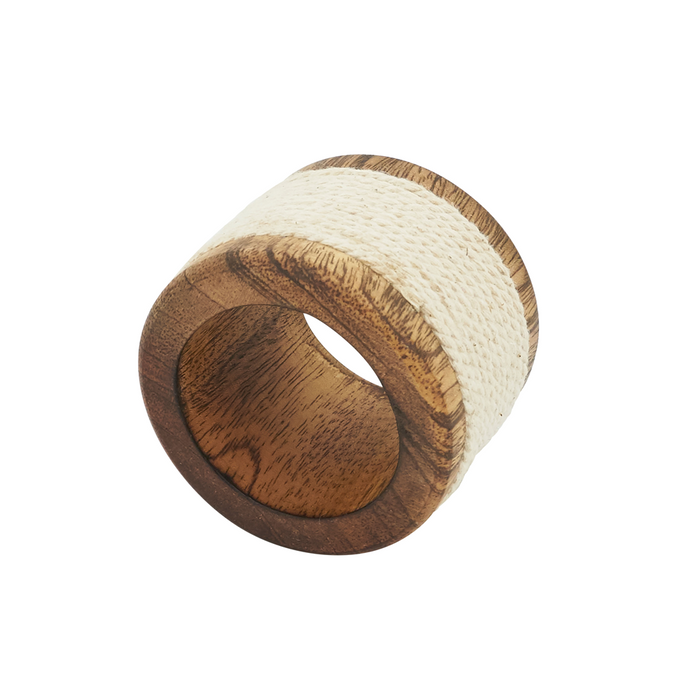Rope & Wood Napkin Rings