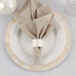 Capiz Ivory Napkin Ring set of 4