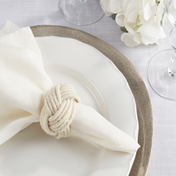 Braided Jute Napkin Ring  set of 4