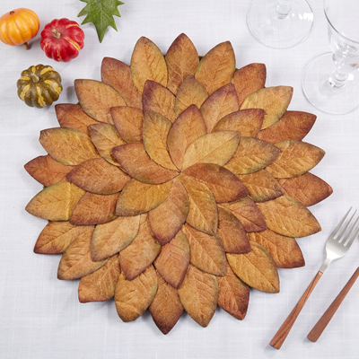 Fall Leaves Placemat - Copper