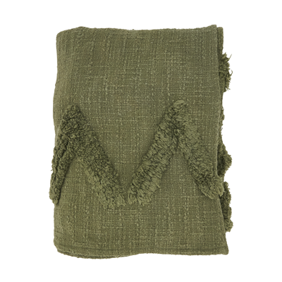 Tufted Throw - Moss
