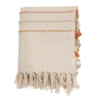 Striped Throw - Ivory