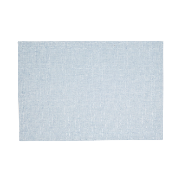 Stitched Plaid Aqua Placemats