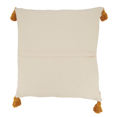 Striped Down Filled Pillow - Mustard