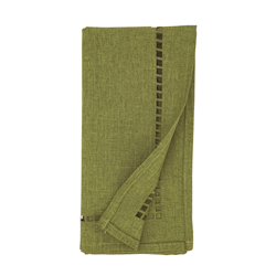 Laser-Cut Hemstitch Napkins - Green