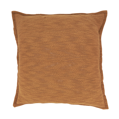 Textured Flange Poly Filled Pillow - Terracotta
