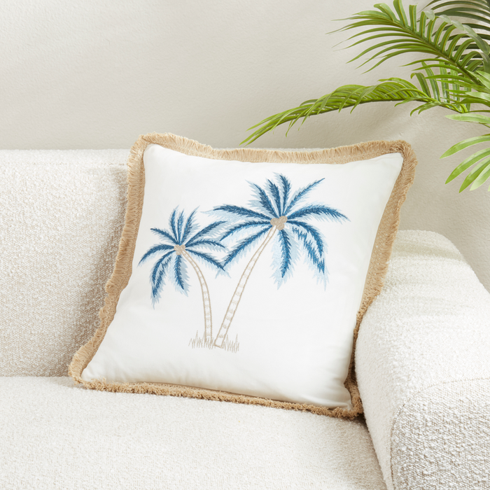 Palm Tree Poly Filled Pillow