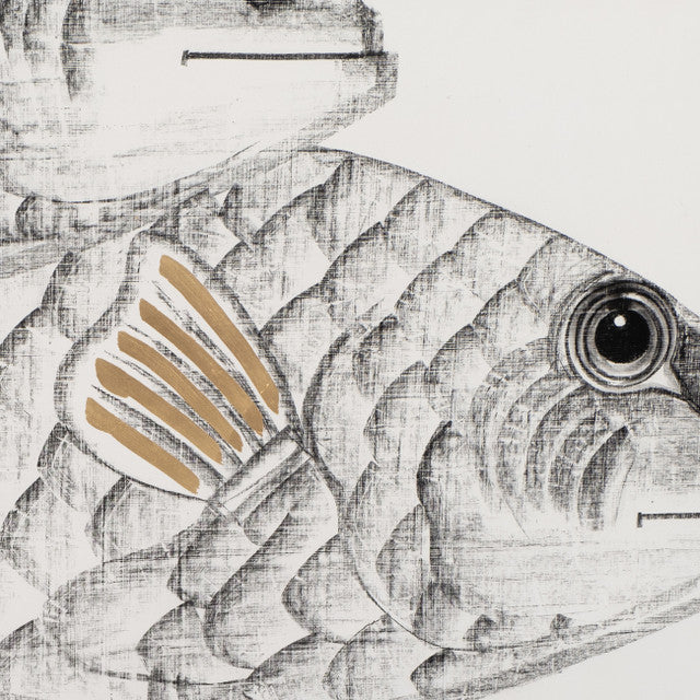 Hand Painted Keep Swimming Art