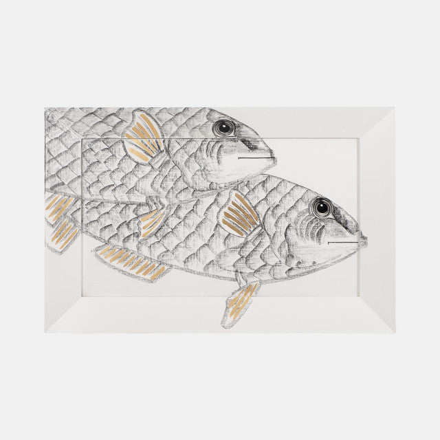 Hand Painted Keep Swimming Art