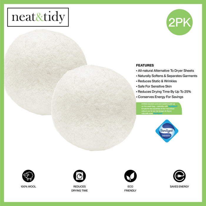 2pk Wool Dryer Balls
