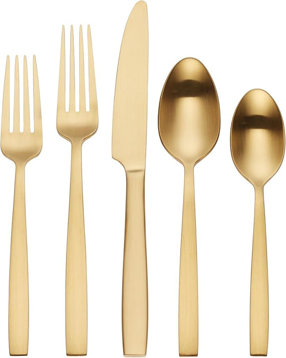 Clearview Satin Gold 20pc. Flatware Set