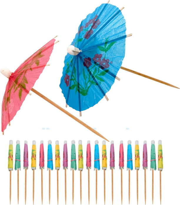 Oggi Parasol Cocktail Picks - Set Of 20