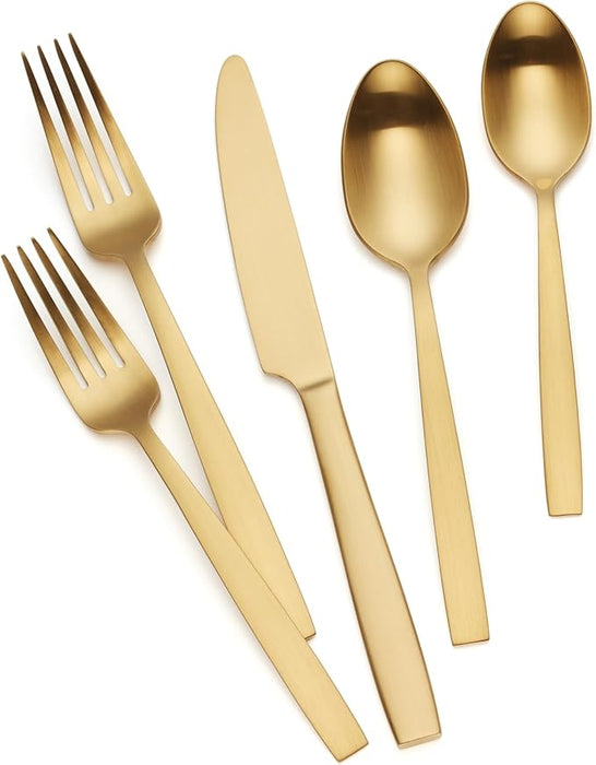 Clearview Satin Gold 20pc. Flatware Set