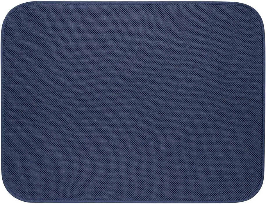 InterDesign iDry Bath Mat - Navy