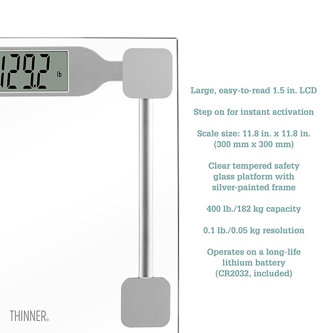 Digital Clear Glass Scale