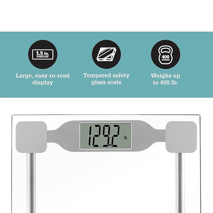 Digital Clear Glass Scale