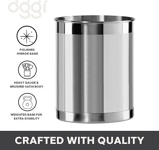 Stainless Steel Utensil Holder - Small