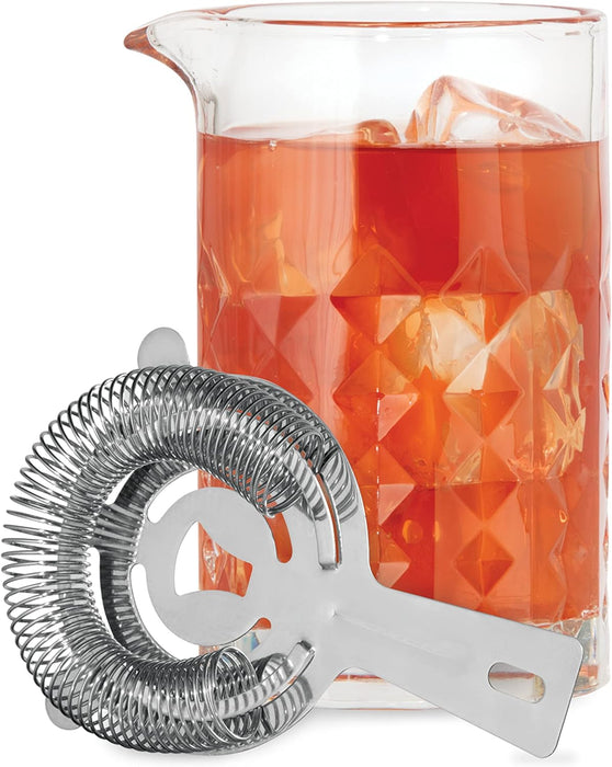 Oggi Cocktail Mixing Glass & Strainer Set