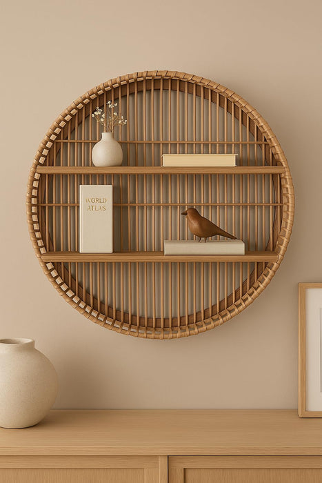 Bamboo Wall Shelf - Natural