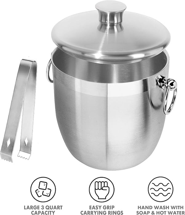 3Qt. Double Wall Ice Bucket