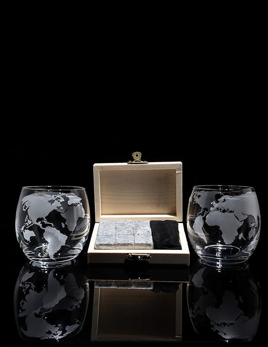 Whiskey Globe Gift Decanter Set
