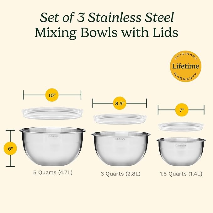 3pc. Cuisinart Mixing Bowl Set