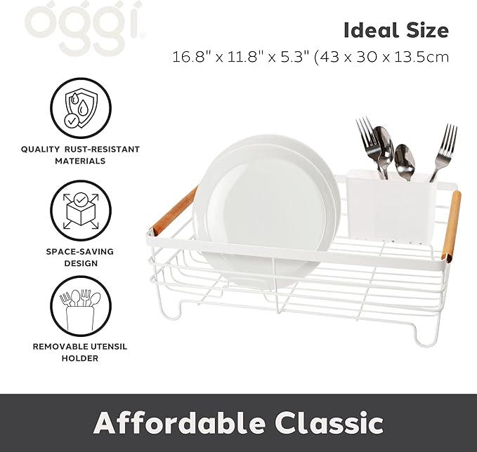 Basket Dish Drain w/Caddy