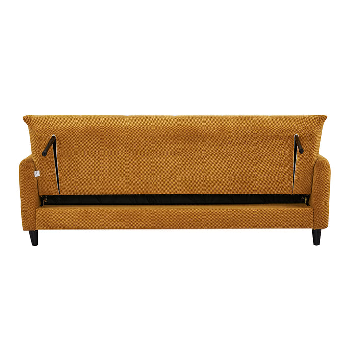 Tufted Sofa Bed- Mustard
