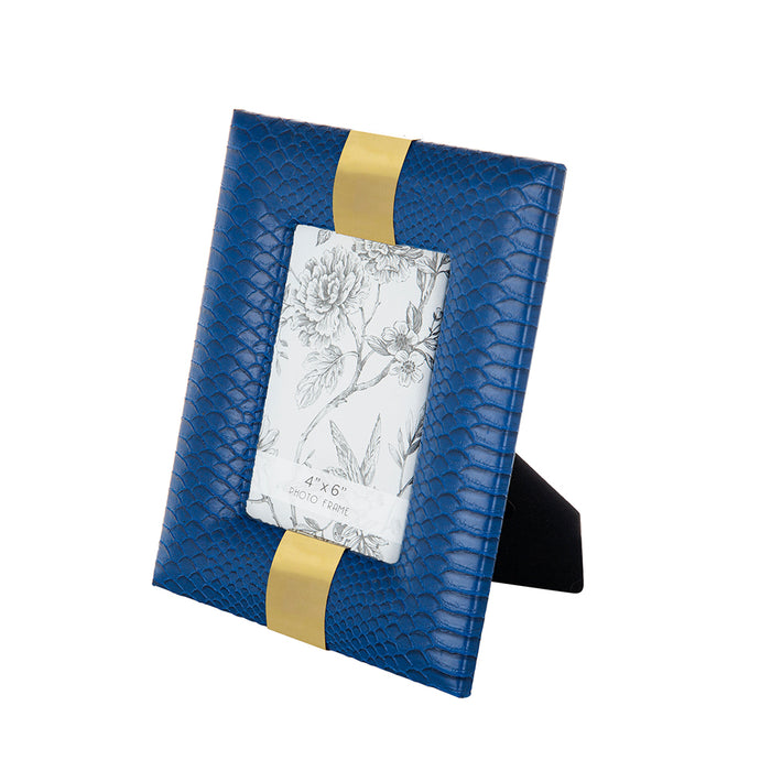 Navy w/Gold Photo Frame