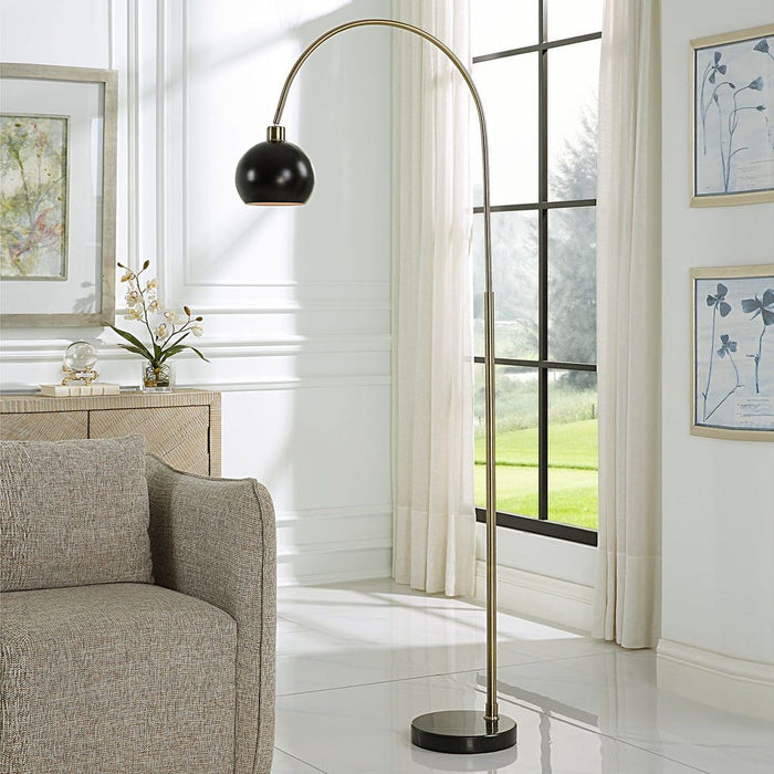 Black Arched Floor Lamp
