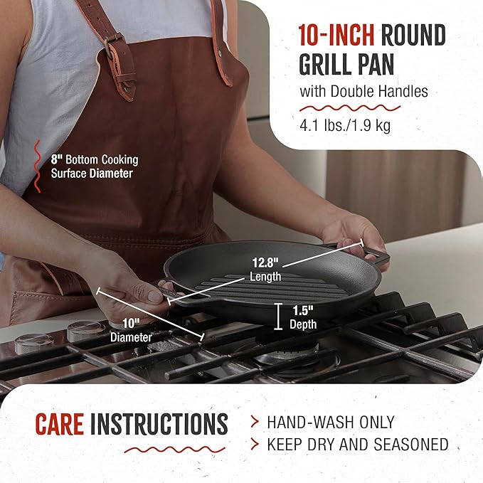 10" Victoria Grill Skillet