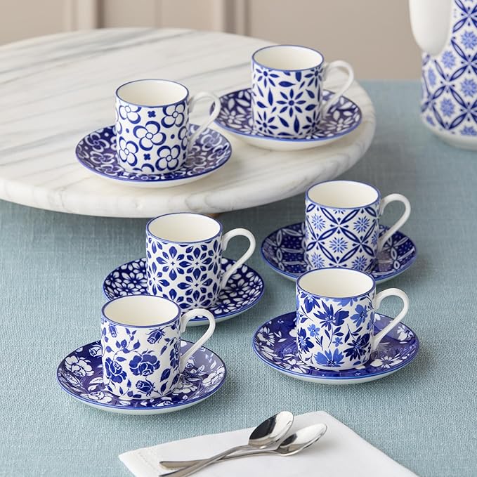 Madison Espresso Cup & Saucer - Assorted