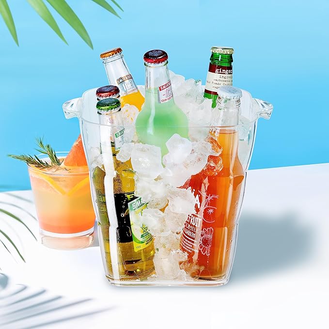 Clear Square Ice Bucket